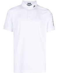 J.Lindeberg - Tour Tech Logo-print Polo Shirt - Lyst