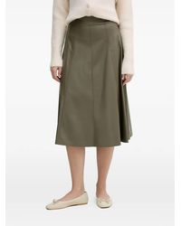 Benetton - A-Line Midi Skirt - Lyst