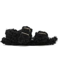Marni - Shearling-Trimmed Sandals - Lyst
