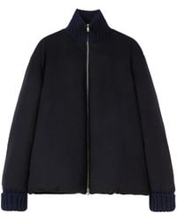 Jil Sander - Zip-Up Wool Bomber Jacket - Lyst