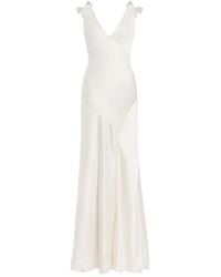 Jenny Packham - Collette Beaded Bow-Detail Maxi Dress - Lyst