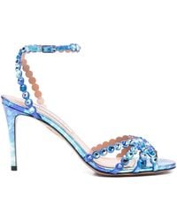 Aquazzura - 85 Mm Tequila Crystal-Embellished Stiletto Sandals - Lyst