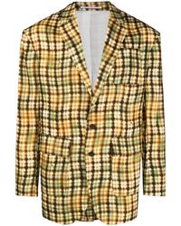 DSquared² - Plaid-Print Single-Breasted Blazer - Lyst