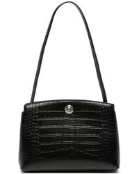 Liffner - Bolso De Hombro Con Efecto De Piel De Cocodrilo En Relieve Y Cierre De Presión - Lyst