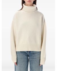 Extreme Cashmere - Crop Xtra Roll-Neck Sweater - Lyst
