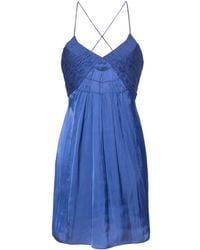 Zadig & Voltaire - Rayonna V-Neck Recycled-Polyester Mini Dress - Lyst