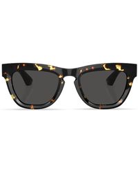 Burberry - Tortoiseshell-Effect Square-Frame Sunglasses - Lyst