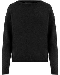 Allude - Crew-Neck Long-Sleeve Sweater - Lyst
