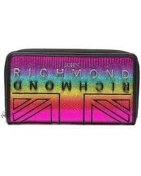 John Richmond - Logo-Plaque Wallet - Lyst