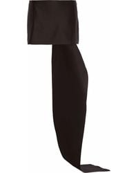 Prada - Drapierter Minirock Aus Satin - Lyst