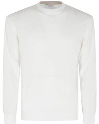 Eleventy - Crew-Neck Long-Sleeve Sweater - Lyst
