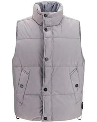 Stone Island - Crinkle Reps Ny Quilted Padded Gilet - Lyst