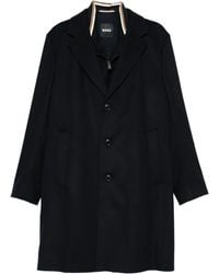 BOSS - Jared Single-Breasted Coat - Lyst