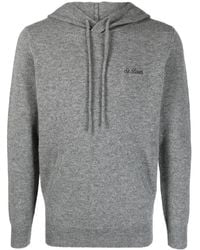 MC2 Saint Barth - Logo-Embroidered Wool Hoodie - Lyst