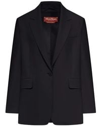 Max Mara - Single-Breasted Peak-Lapel Blazer - Lyst