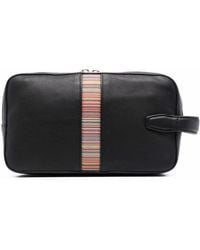 Paul Smith - Signature-stripe Leather Wash Bag - Lyst