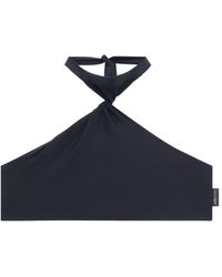 Courreges - Twist Detail Bikini Top - Lyst