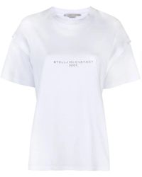 Stella McCartney - Sequin-Embellished Logo T-Shirt - Lyst