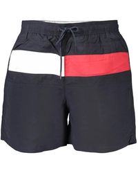 Tommy Hilfiger - Logo-Patch Drawstring Swim Shorts - Lyst