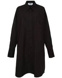 MSGM - Midikleid Mit Kragen - Lyst
