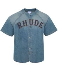 Rhude - Camisa vaquera Baseball - Lyst