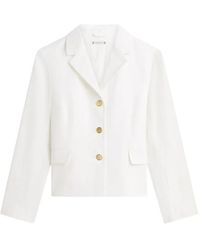 Tommy Hilfiger - Blazer En Lin À Simple Boutonnage - Lyst