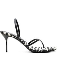 Paris Texas - Sandales Lidia À Imprimé Zébré - Lyst