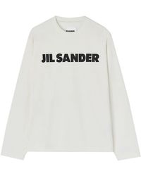 Jil Sander - Haut à logo imprimé - Lyst