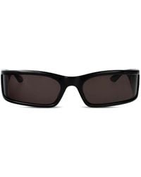 Balenciaga - Logo Rectangle-Frame Sunglasses - Lyst