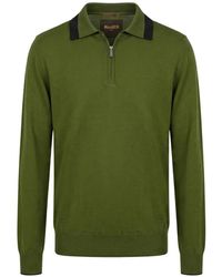 Moorer - Zip-Collar Wool Sweater - Lyst