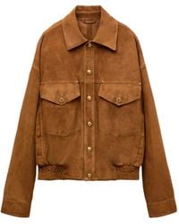 Versace - Medusa Suede Jacket - Lyst
