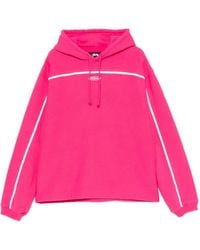 Stussy - Oval Piping-Detailing Logo-Patch Hoodie - Lyst