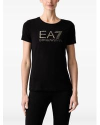 EA7 - Logo-Print Short-Sleeve T-Shirt - Lyst
