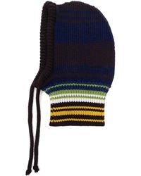Marni - Striped Ribbed-knit Balaclava - Lyst