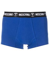 Moschino - Logo-waist Cotton Boxer Briefs - Lyst