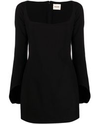 Khaite - Black "tate" Mini Dress - Lyst