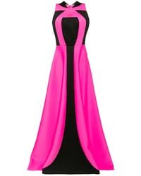 Saiid Kobeisy - Panelled Belted Gown - Lyst
