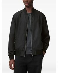AllSaints - Logo-Embroidered Bomber Jacket - Lyst