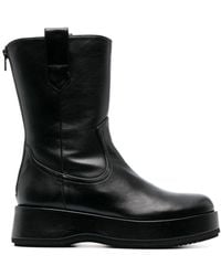 Paloma Barceló - Ankle Leather Boots - Lyst