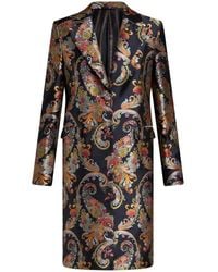 Etro - Paisley Jacquard Coat - Lyst