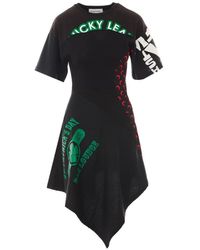 Marine Serre - Jurk Met Patchwork - Lyst