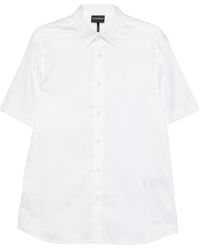Emporio Armani - Short-Sleeves Buttoned Shirt - Lyst