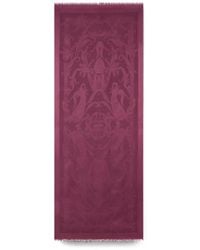 Etro - Silk And Wool Jacquard Scarf With Leafy Paisley Motif - Lyst