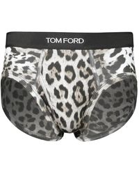 Tom Ford - Leopard-Print Slip Briefs - Lyst