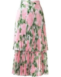 Quinn - Floral Print Pleated Skirt - Lyst