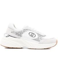 Liu Jo - Lj01 Glitter Logo-Plaque Sneakers - Lyst