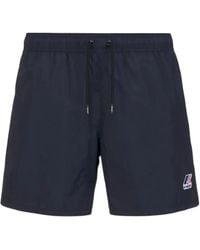 K-Way - Olivier Drawstring Swim Shorts - Lyst