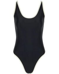 SOLAQUA - Swim Ii Piping-Detail Swimsuit - Lyst