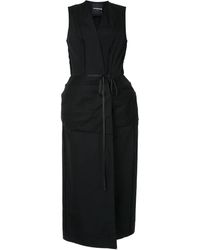 Aganovich - Long Wrap-Around Gilet - Lyst