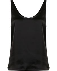 In the mood for love - Satin-finish Tank Top - Lyst